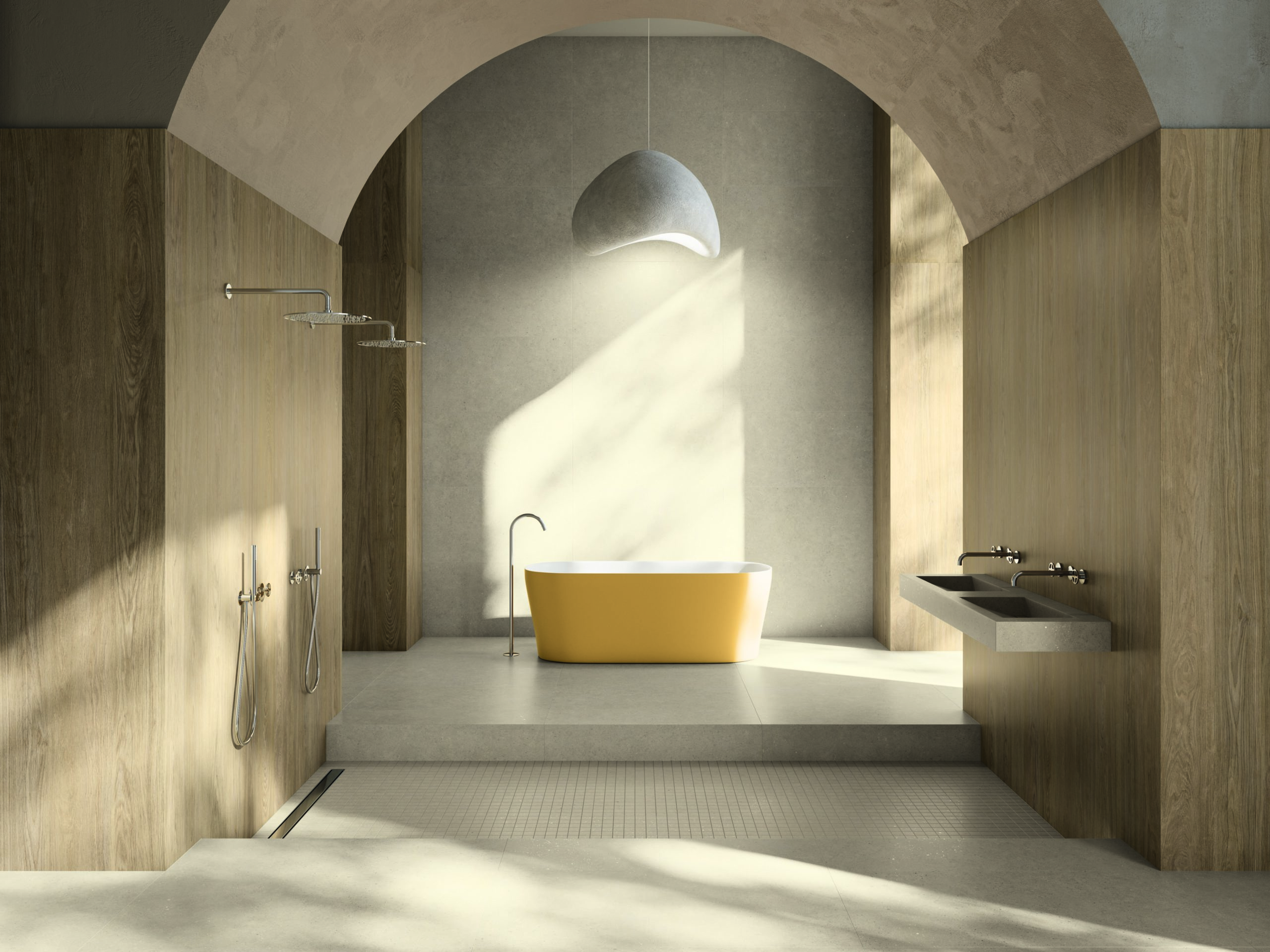 KINKFOLK-Kollektion von XLINING mit Ilbagno-Waschbecken, präsentiert auf der Cersaie