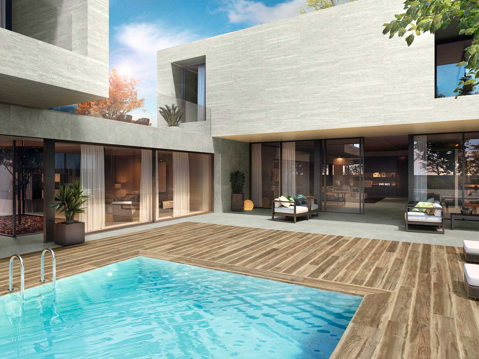 revestimiento efecto piedra para fachada